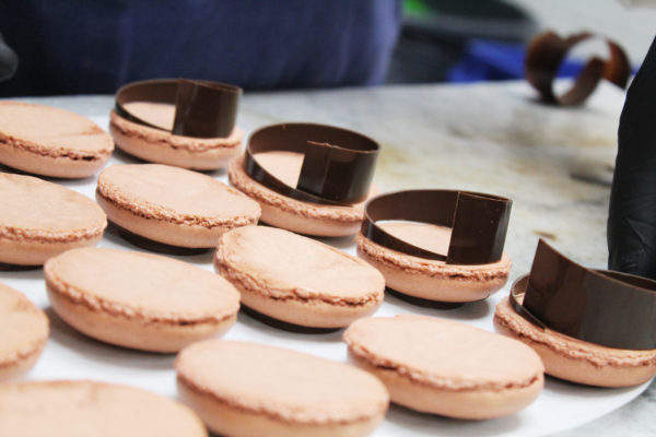Pink macarons A Day In the Life of a Pastry Chef