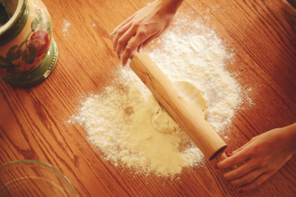 Blueberry Crumble Pie Rolling Pie Dough
